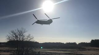 Chinook low flying practising [upl. by Patman]