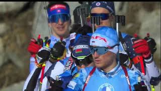 AntholzAnterselva Mens Relay  202122 Biathlon World Cup [upl. by Ojadnama696]