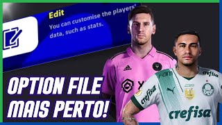 Efootball 2024 com OPTION FILE ESSE ANO MODO EDITAR CONFIRMADO [upl. by Winnick828]