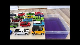 Sports SUVs Sedan And Minivans From A Huge Box  Model Cars Collections [upl. by Konstance533]