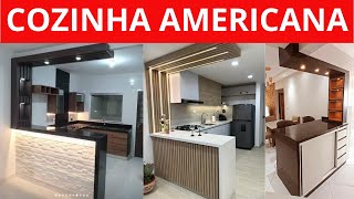 20 IDEIAS DE COZINHA AMERICANA COM BALCÃO 2024  Modelos de Cozinha Americana com ilha [upl. by Aoht]