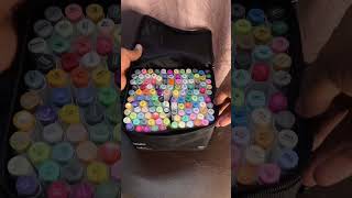 Unboxing Ohuhu Markers 😍💫  alcohol markers😬😬 viral short art ohuhu fyp asmr [upl. by Amin]