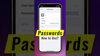 Passwords 🔥 How to use in iPhone and iPad [upl. by Nivart]