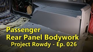 CJ7 Passenger Rear Panel Repair  Project Rowdy Ep026 [upl. by Salangi]