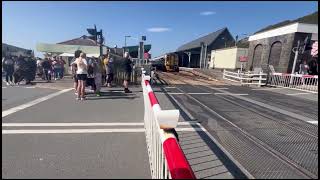 Barmouth South Level Crossing Gwynedd [upl. by Aldin676]