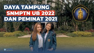 DAYA TAMPUNG SNMPTN UB 2022 DAN PEMINAT 2021 SETIAP PRODI [upl. by Sivla]