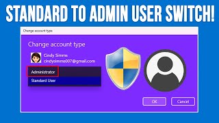 How to Switch a Standard Windows Account to an Admin Account Without Being a Local Administrator [upl. by Eira237]