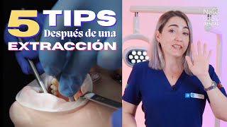 5 Tips después de una extracción dental 🦷😊 [upl. by Severin795]