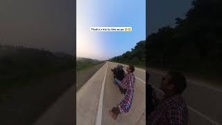 Bs bike chalane aa jye 😂 motovlog biker ridewithpv shorts viral [upl. by Aitetel330]