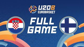 Group Phase  Croatia v Finland  Full Basketball Game  FIBA U20 EuroBasket 2024 Division B [upl. by Garett873]