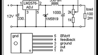 LM2576HV switching voltage regulator 5V 3A مترجم [upl. by Aniryt]