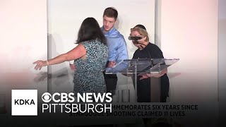 Memorial takes place to remember 11 people killed during Pittsburgh synagogue shooting [upl. by Jean-Claude813]