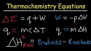 Thermochemistry Equations amp Formulas  Lecture Review amp Practice Problems [upl. by Warthman]