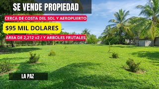 SE VENDE PROPIEDAD CERCA DEL AEROPUERTO Y COSTA DEL SOL EN EL SALVADOR  PRECIO 95K  AREA 1550 m2 [upl. by Nesta]