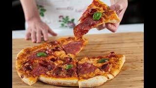 Pizza Salami  Rețetă inspirată după bucătarul italian Gennaro Contaldo [upl. by Mcnully4]