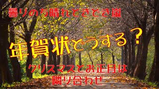 【曇りのち晴れときどき嵐】年賀状値上げ 年賀状じまいしますか？ ハルナのつぶやき [upl. by Bertila]