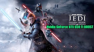 Star Wars Jedi Fallen Order GTX 650 Ti Intel Core i34330 [upl. by Amlus228]