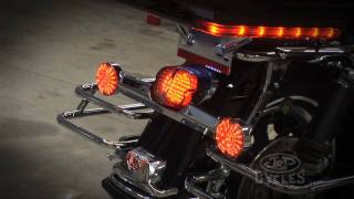 Kuryakyn Panacea Rear Flat Style LED Turn Signal Insert Installation by JampP Cycles [upl. by Nevaed]