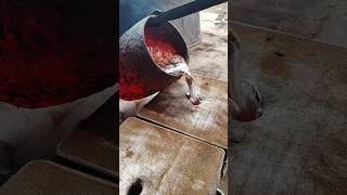 Intense RedHot Metal Pour in Action shoets satisfying fy [upl. by Ragucci]