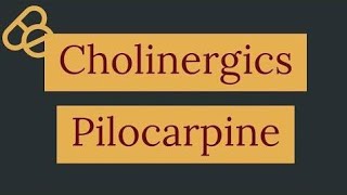 Pilocarpine uses and Pharmacological actions and Side Effects [upl. by Acined]