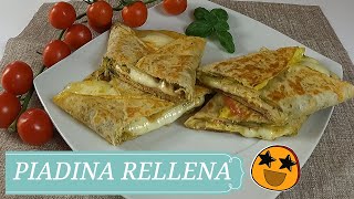 Piadina Rellena 26  Piadina Stuffed  Pan Plano relleno idea rápida salva almuerzo o cena 😍 [upl. by Yllus]