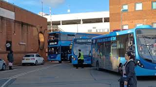 Buses departing a very congested Redhill Bus Station  Friday 2nd February 2024 [upl. by Fisch]