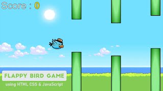 Build a Flappy Bird Game using HTML CSS amp JavaScript [upl. by Llednil739]