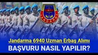 Jandarma uzman erbaş alımı başvurusu nasıl yapılır 2023 [upl. by Latouche]