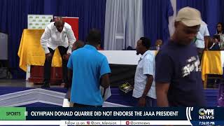 Olympian Donald Quarrie Did Not Endorse JAAA President  CVMTVNews [upl. by Angle184]