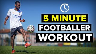 5 MINUTE WORKOUT  Improve as a footballer [upl. by Anorahs]