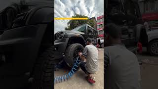 Thar Roxx Alloy wheels Upgrade 🔥  Mercedes alloys in thar roxx🔥  Modified Cars Tamil [upl. by Drageruaeb]