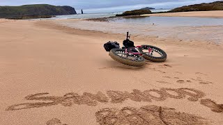 Sandwood Bay  Kinlochbervie  Sutherland Fatbiking Scotland [upl. by Anilegna]