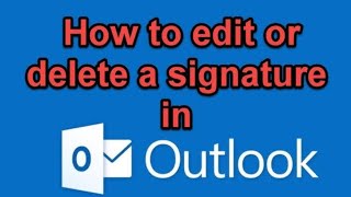 How to Add Signature in Outlook  Microsoft [upl. by Hessney]