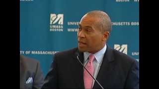 Gov Deval Patrick Announces Funding for UMass Boston Classroom Building [upl. by Anpas179]