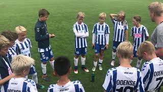 Hedemann til U12drengene efter turneringen [upl. by Ahsitniuq]