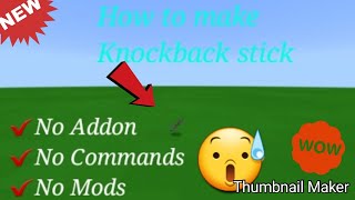 How to make a Knockback Stick [upl. by Goodman]