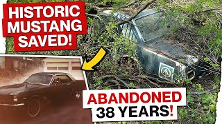 Rescuing a CUSTOM 1964 Ford Mustang thats been ABANDONED for 48 Years [upl. by Nazarius]