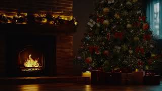 Christmas Ambience with Instrumental Christmas Music Playlist amp Crackling Fireplace🎄10hrs Deep Relax [upl. by Eittam]