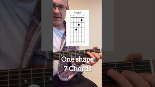 Guitar chords  one shape 7 chords [upl. by Noyek190]