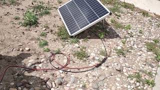 LNEX EXTRA 40 Solar Controller set up with Harbor Freight 100watt panels [upl. by Eruot337]