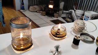 Olive oil candles and lamps Cotton wicks [upl. by Mahgirb]