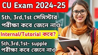 CU exam date 2024  5th and 3rd semester exam date  CU supplementary exam date  1st semester exam [upl. by Lessard]