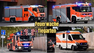 eLHF Einsatzfahrten der Feuerwache Tiergarten 1700  Berliner Feuerwehr [upl. by Boelter65]