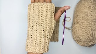 How to Crochet Fingerless Gloves  Quick and Easy Fingerless Gloves Crochet [upl. by Jariah855]