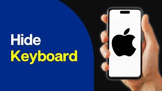 How to Hide Keyboard in iPhone [upl. by Marolda]