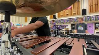 Avon Marching Band 2023 Marimba Cam Front Ensemble RunThrough [upl. by Stefa604]