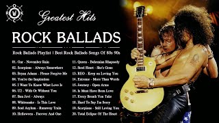 Best Rock Ballads Songs 80s  90s  The Best Rock Ballads 80s amp 90s Collection [upl. by Olleina]