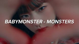 BABYMONSTER  MONSTERS Intro Lyrics [upl. by Amorita]