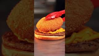 Burger King  Novo Mega Stacker Cheddar Empanado [upl. by Westney619]