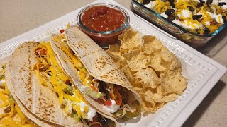 beef tacos with refried beans dip beef tacos  refried bean dip  dip  homemade  follow youtube [upl. by Ericka824]